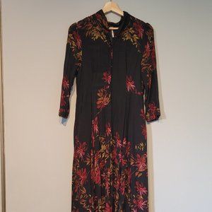 Floor length fall dress - free people - size 12